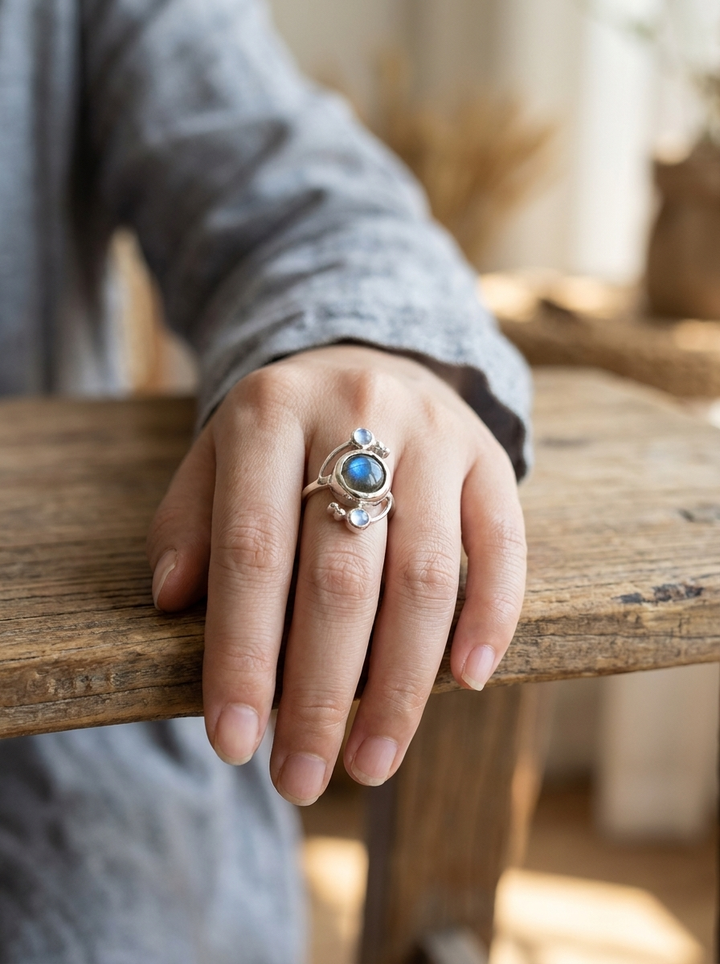 Blauwe Oceaan Ring™ – Stralend & Elegant