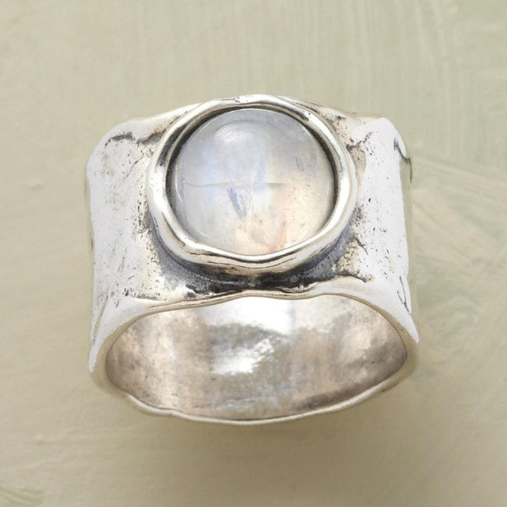 Boho Ring in Maansteen