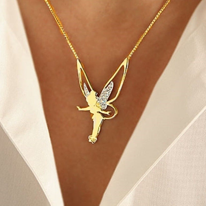 Goudkleurige ketting met elfenhanger