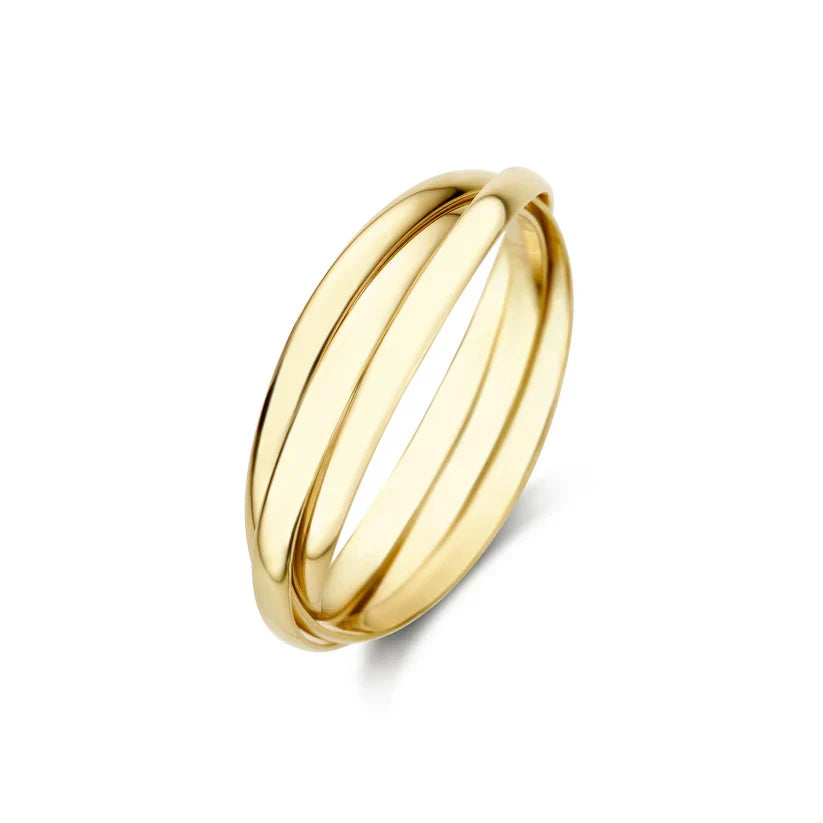 Goudkleurige ring Lena Trielle