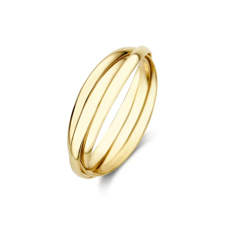 Goudkleurige ring Lena Trielle