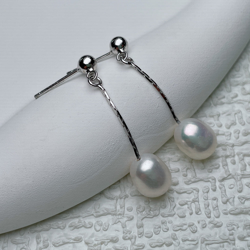 Elegante oorbellen met parelglans