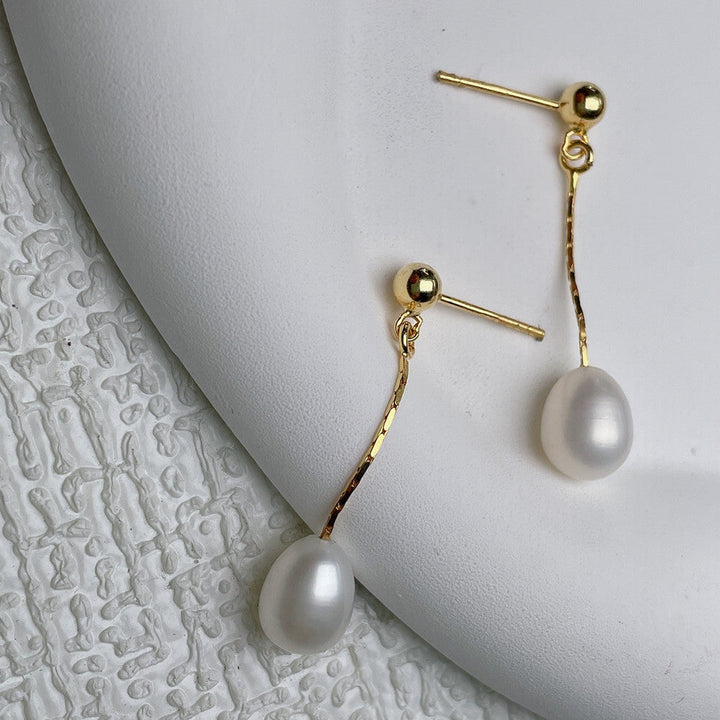 Elegante oorbellen met parelglans