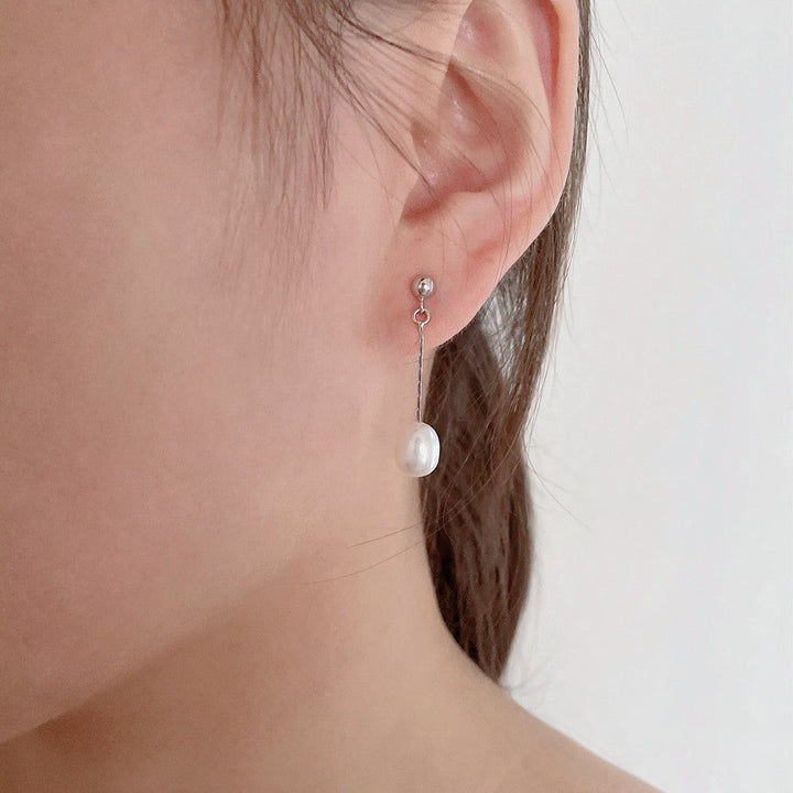 Elegante oorbellen met parelglans