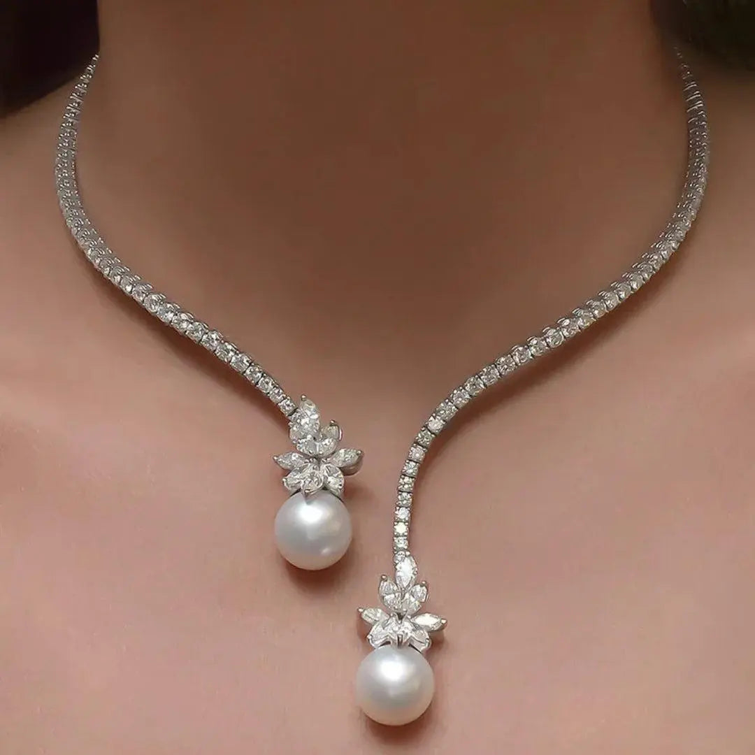 Elegante ketting met parels