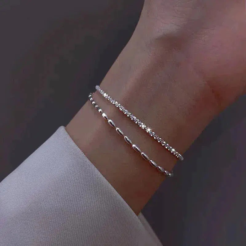 Elegante armbanden set met zirconium stenen