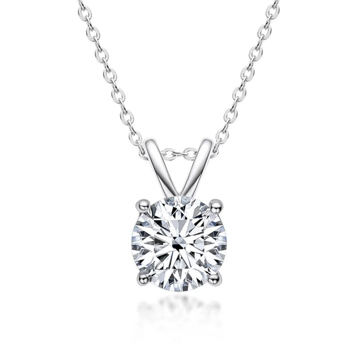 Exclusieve zilverkleurige ketting met briljante steentjes