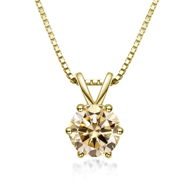 Elegante Solitaire Halsketting met Moissaniet