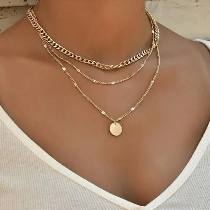 Elegante ketting in goud- en zilverkleur