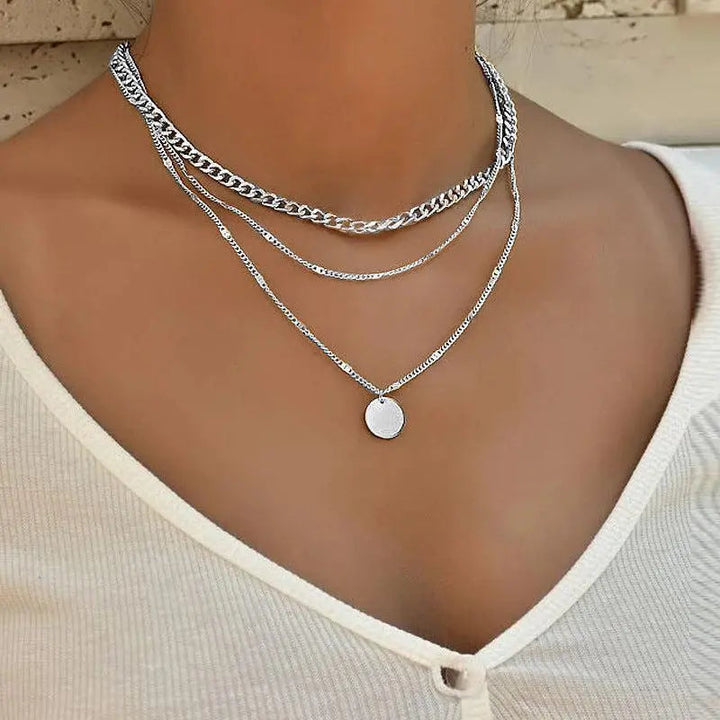 Elegante ketting in goud- en zilverkleur