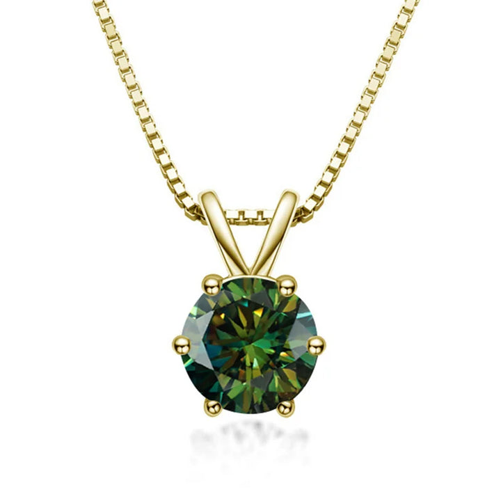 Elegante Solitaire Halsketting met Moissaniet