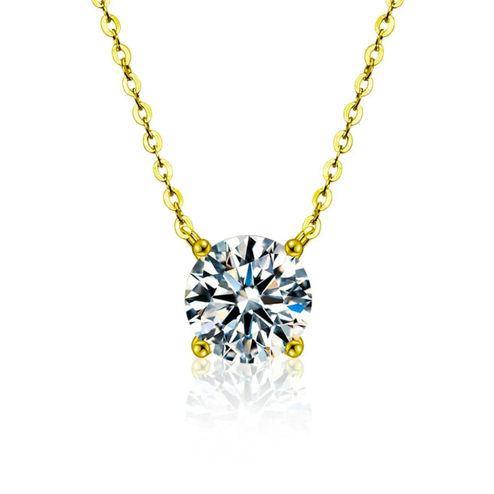 Goudkleurige ketting met kristalsteentjes