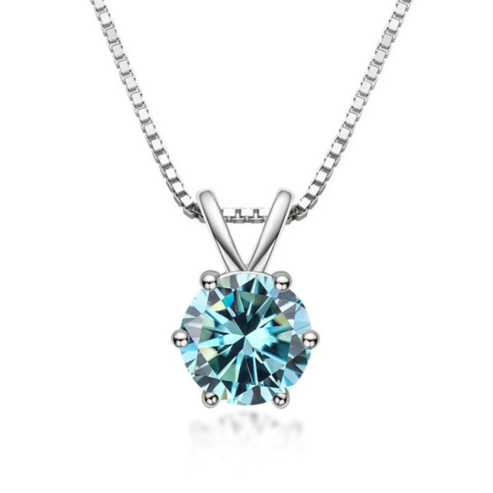 Elegante Solitaire Halsketting met Moissaniet
