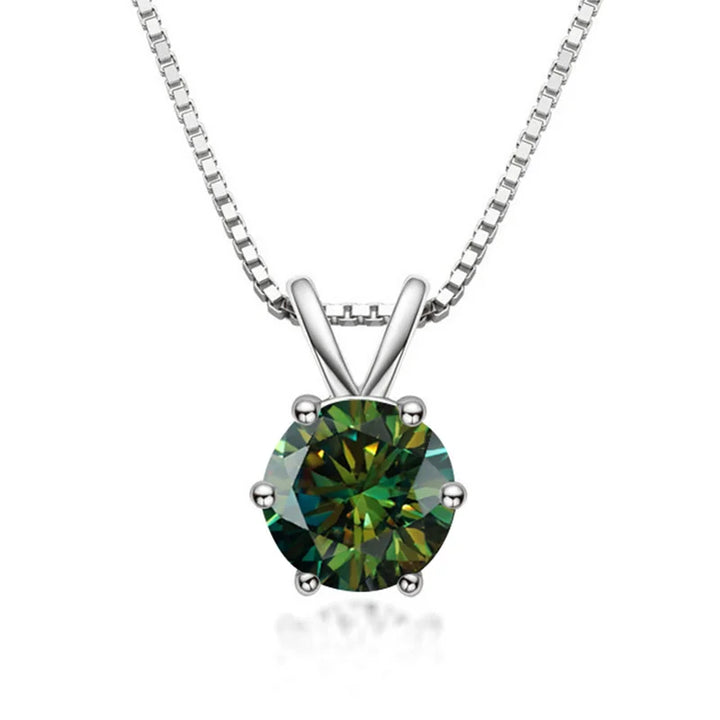 Elegante Solitaire Halsketting met Moissaniet