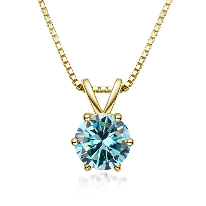 Elegante Solitaire Halsketting met Moissaniet