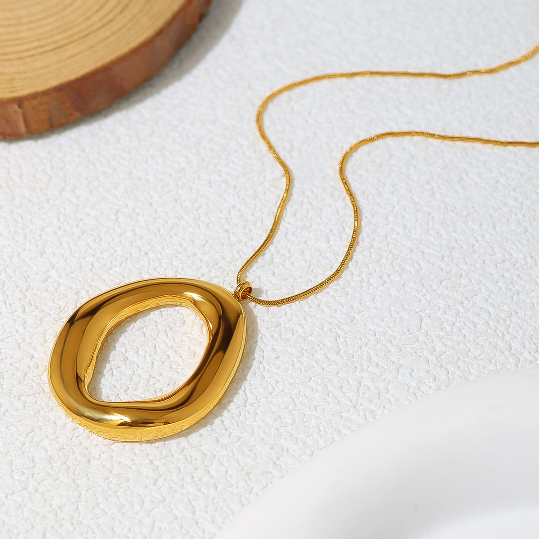 Goudkleurige ovale ketting