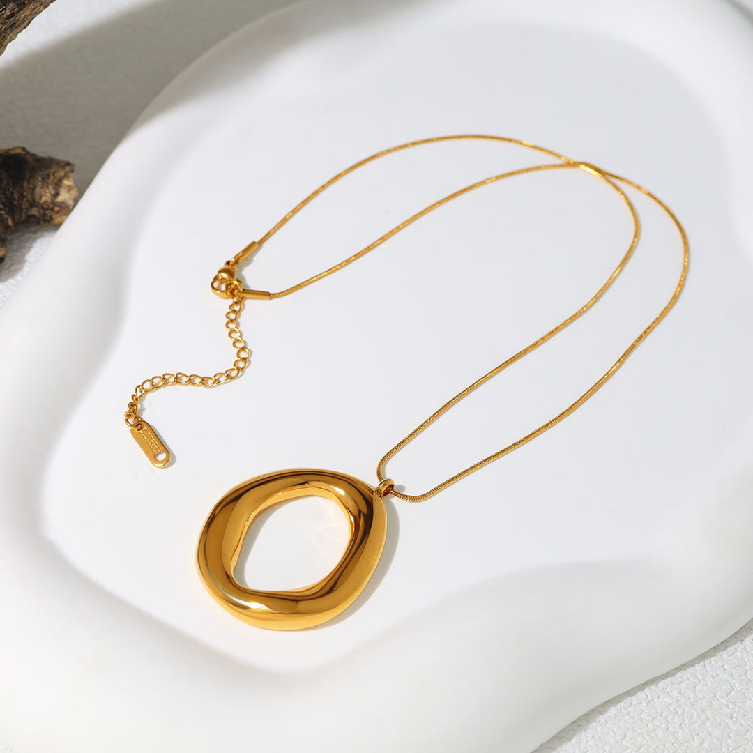 Goudkleurige ovale ketting