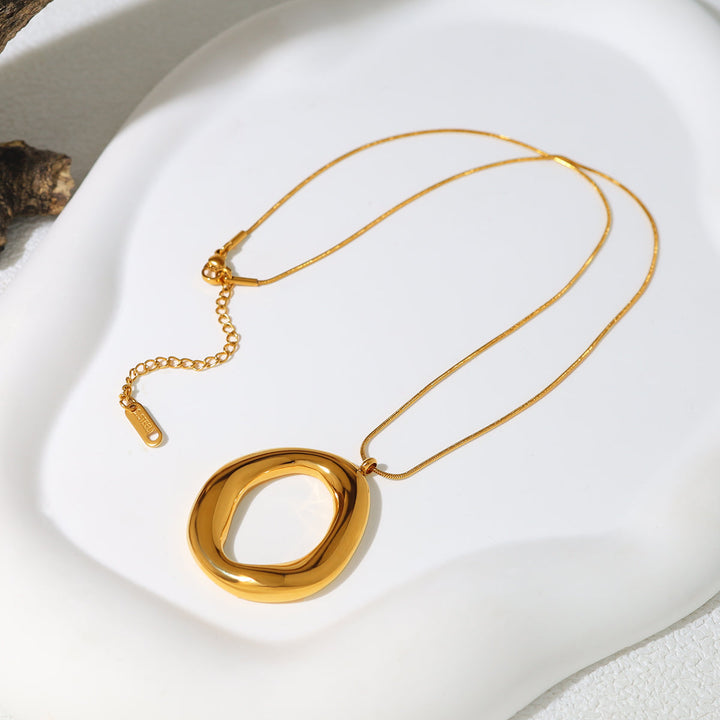 Goudkleurige ovale ketting