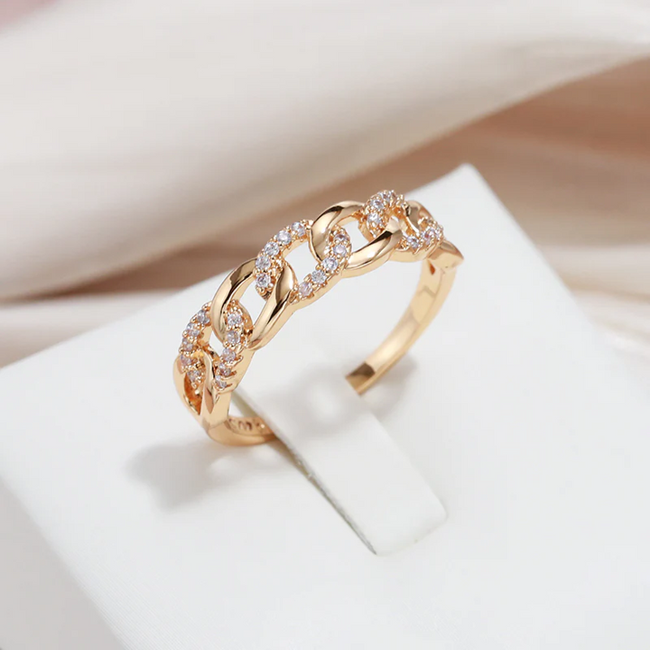 Goudkleurige ring Chique Schakel