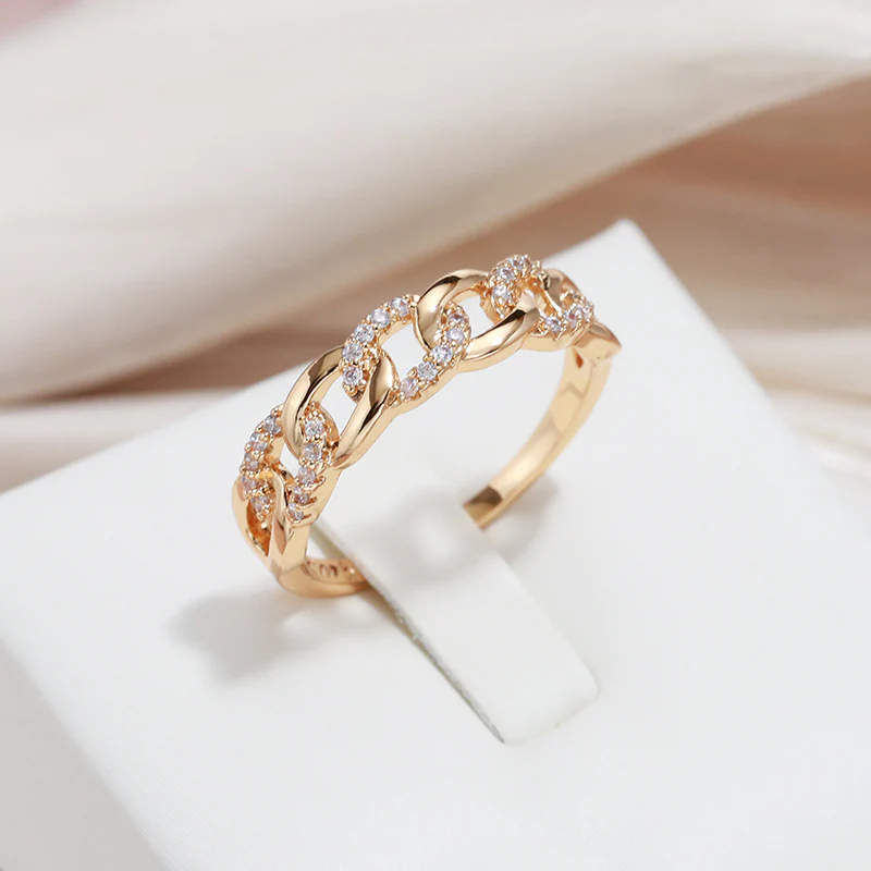 Goudkleurige ring Chique Schakel
