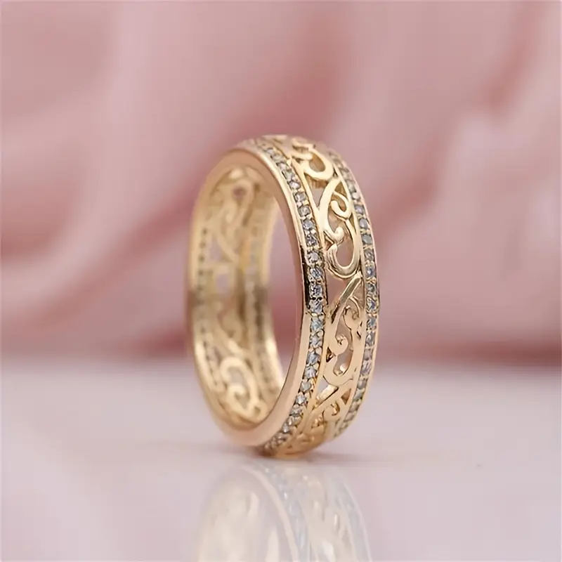 Filigrain Ring met Kristallen