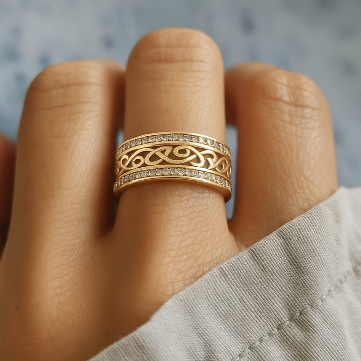 Goudkleurige ring Luce Vuota