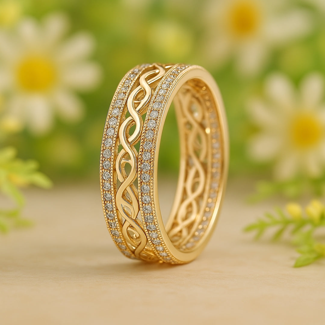 Goudkleurige ring Luce Vuota