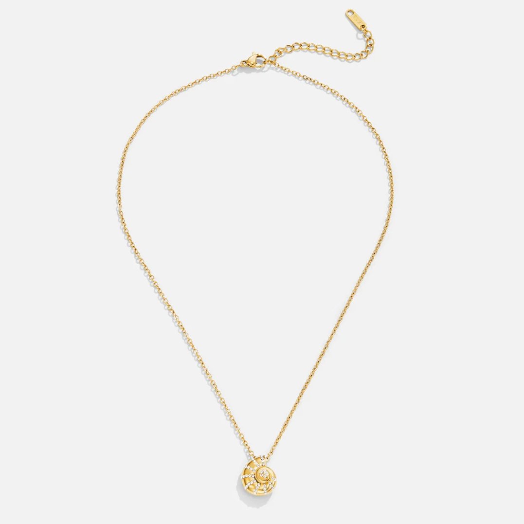 Ketting met kristallen schelphanger