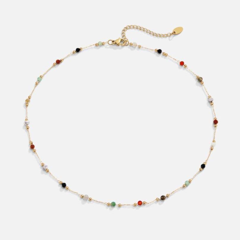 Minimalistische ketting met steen