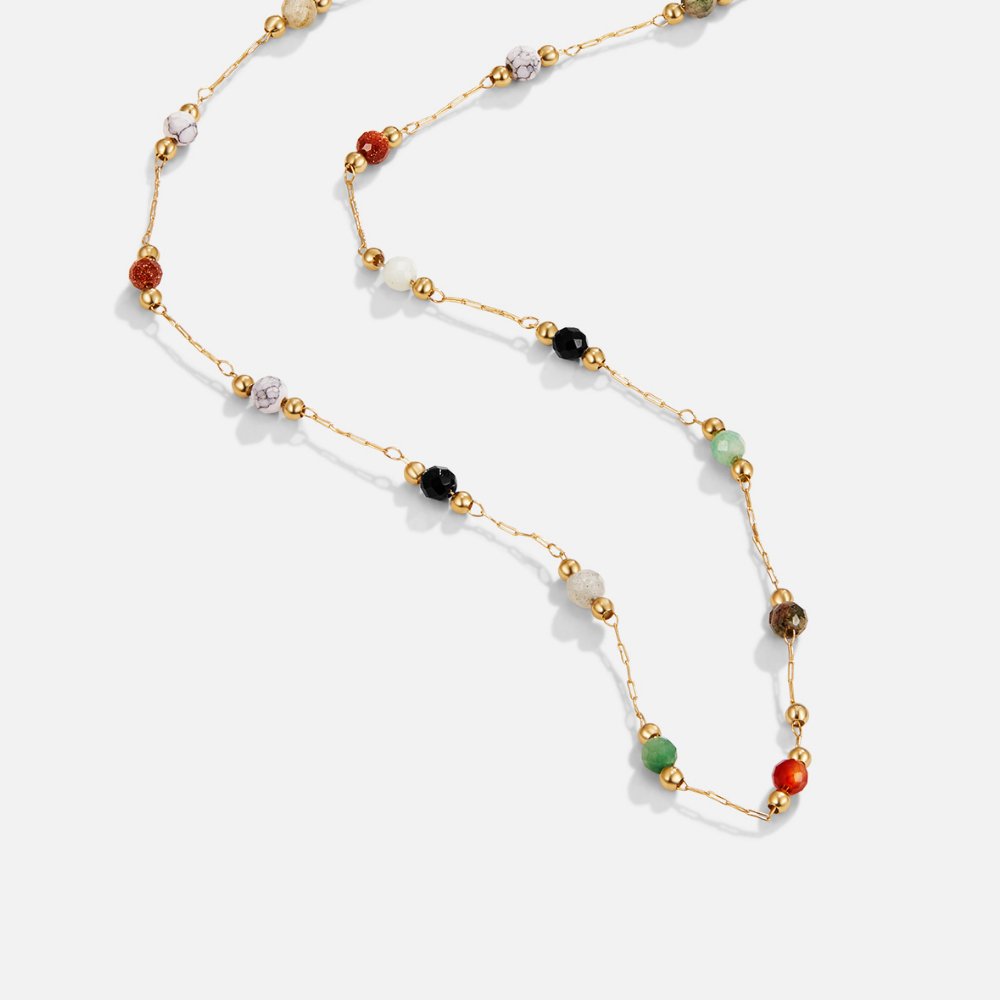 Minimalistische ketting met steen