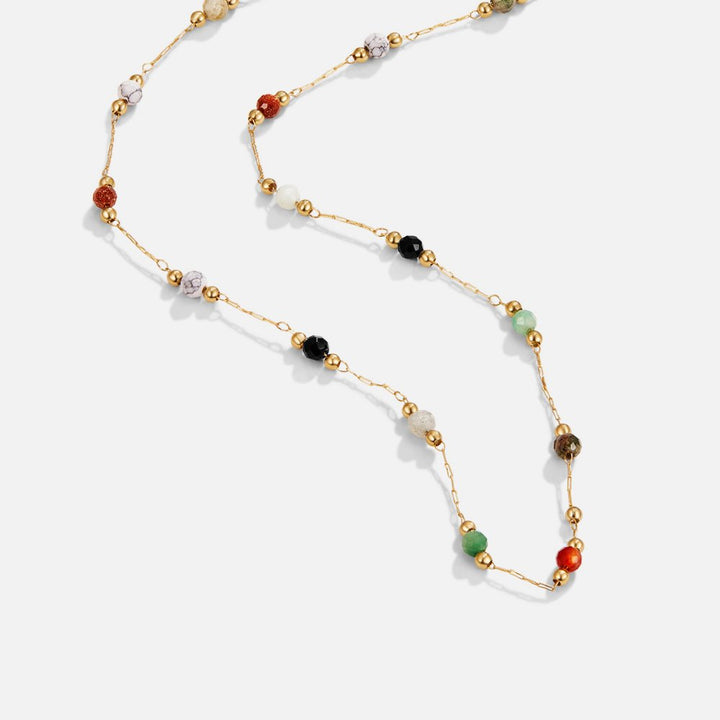 Minimalistische ketting met steen