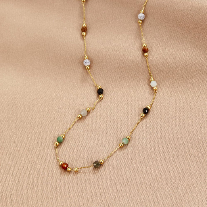 Minimalistische ketting met steen