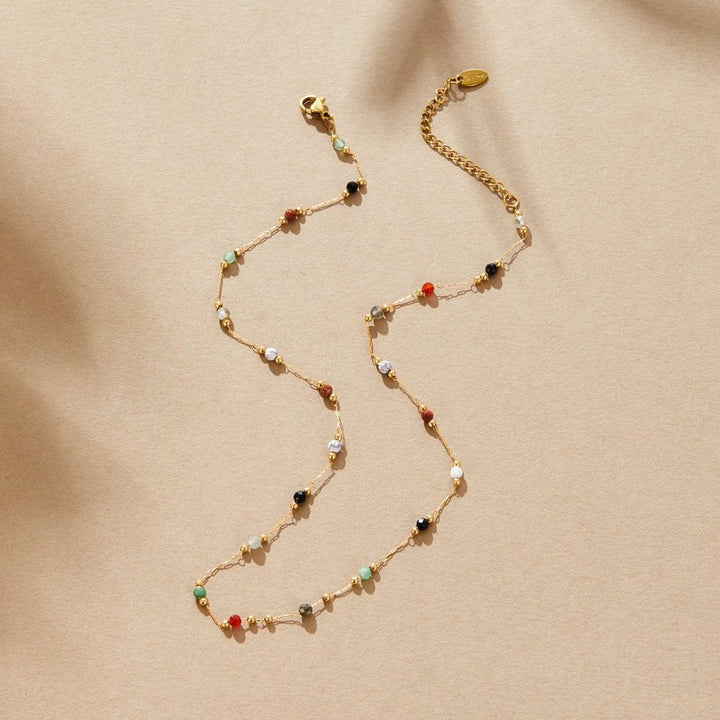 Minimalistische ketting met steen